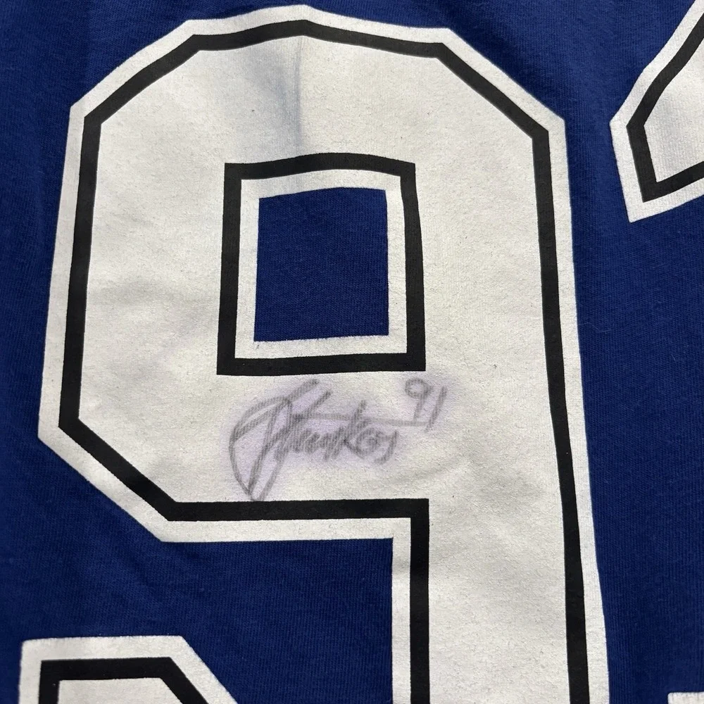 Steven‎ Stamkos Tampa Bay Lightning Autograph Hockey NHL Youth Kids L Shirt 91
